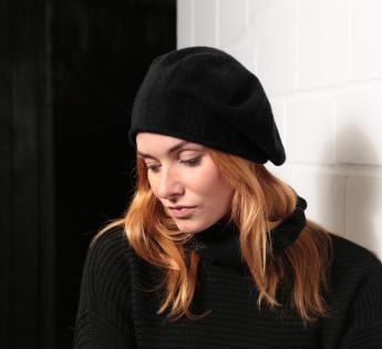 béret cachemire Cashmere Roll Upp Beret