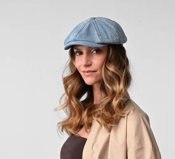 Casquette Stetson denim Hatteras Denim Barista Flat Ca