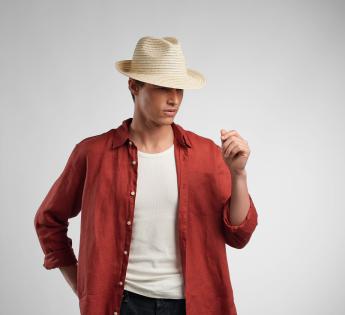 Chapeau paille élégant Ezran