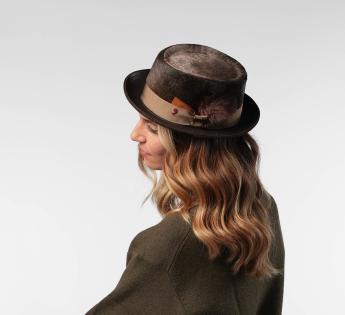 Chapeau porkpie cuir Sereno